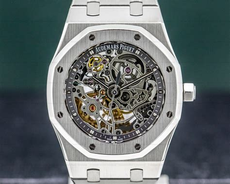 audemars piguet royal oak open worked skeleton|royal oak skeleton watch price.